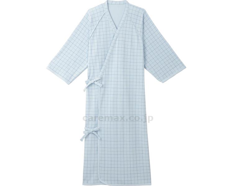 ★2/4-10 P最大27倍★【全国配送可】-ケアねまき　メリヤスタイプ 5075　サックス　M エンゼル　JAN 4975520776444 kt219790 取寄品 衣類 ねまき 介護ねまき-【介護福祉用具】