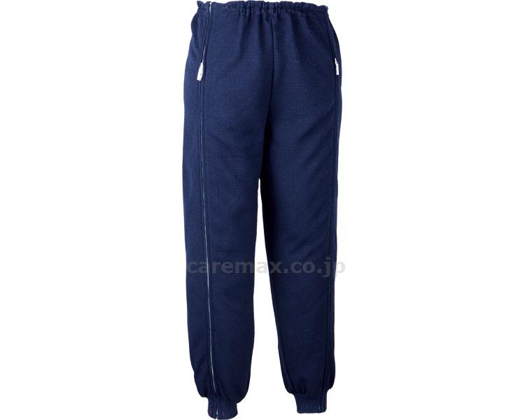 ★12/19-26 最大P27倍★【全国配送可】-スクエアニット　裾リブ付き全開ズボン 5111　ネイビー　M エンゼル　JAN 4975520776048 kt223085 取寄品 衣類 アウター ボトムス-【介護福祉用具】