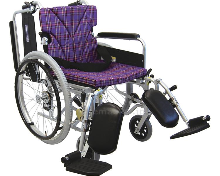 【病院専用商品】 ● アルミ自走車いす　KA820-40ELB-LO A11_紫チェック●メーカー名 カワムラサイクル●商品説明 ・自走用にも介助用にも対応。●商品仕様 ●サイズ／全幅58・60・62×全長109×全高83cm、座面：幅38・40・42×奥行40cm、前座高：40.5cm●車輪サイズ／前輪6×後輪20インチ●重さ／17.5kg●材質／アルミ●最大使用者体重／100kg●標準機能／折りたたみ式、背＆座シート張り調整、アームレストはね上げ、フットレストスイングインアウト●SGマーク取得商品●JAN 4514133003389● 歩行関連　車いす 自走式介護　病院　クリニック　診療所　グループホーム　訪問看護　訪問介助　介助　居宅　施設　福祉　インボイス対応　適格請求書 ★お見積りはこちらから★★月島堂はインボイス対応済！インボイスのご請求書、領収書をご発行可能です。★業界最安値に挑戦！専門店ならではの納得価格。★創業25年の信頼と実績！★多くのお客様に選ばれ、累積受注件数35000件突破！★月島堂は90％以上のお客様にご納得いただいております。★お気軽にお見積もりご依頼下さい★お見積りはこちらから★