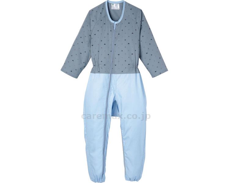 ★1/24-29 P最大27倍★【全国配送可】-コンビネーション　ツイル/クレスト 5038　ブルーグレー　S エンゼル　JAN 4975520599630 kt235851 取寄品 衣類 ねまき 介護ねまき-【介護福祉用具】