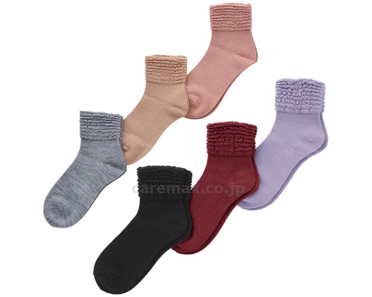 ★いまだけ！ポイント最大16倍★【全国配送可】-ゴム無しソックス婦人用　秋冬用（毛混） 3111H　エンジ 神戸生絲　JAN 4971751446248 kt243028 取寄品 衣類 ソックス ソックス-【介護福祉用具】