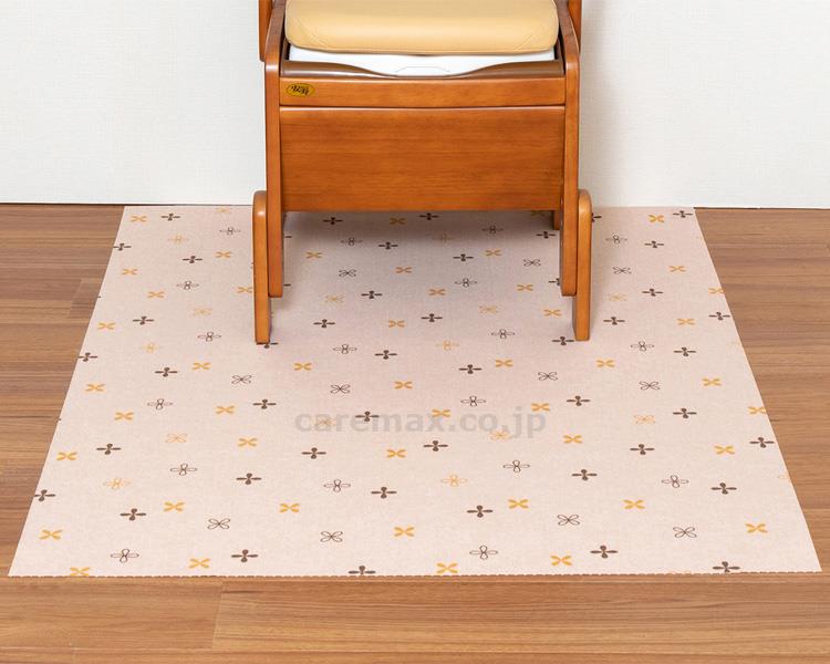 ★11/21-27 P最大27倍★【全国配送可】-消臭ポータブルトイレマット KC-02　ベージュ サンコー　JAN 4973381224586 kt278840 取寄品 排泄関連 トイレ周辺用具 トイレマット-【介護福祉用具】