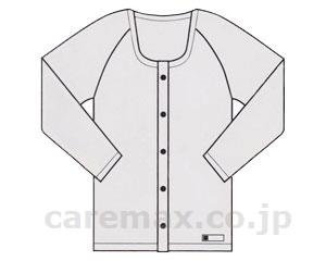 ★いまだけ！ポイント最大16倍★【全国配送可】-前開キ長袖　ホック式　10枚組 E19　ホワイト　S 神戸生絲　JAN kt284634 取寄品 衣類 インナー 下着(上半身)-【介護福祉用具】