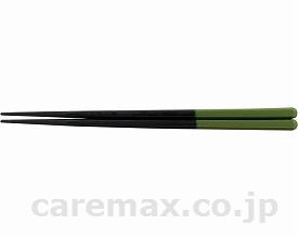 ★3/4-11 P最大27倍★【全国配送可】-楽PBT六角塗り箸　22cm TH-220SKTM　黒/緑 三信化工　JAN kt297135 取寄品 食事関連 箸・スプーン・フォーク 箸-【介護福祉用具】