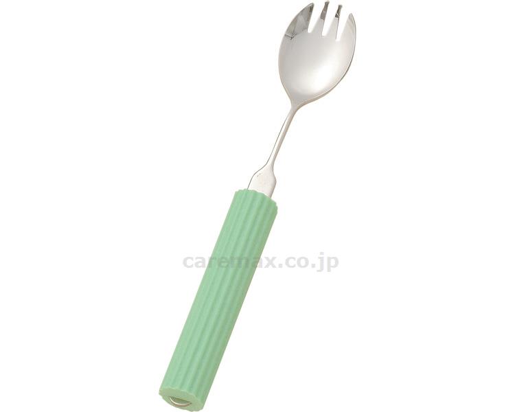 ★いまだけ！ポイント最大16倍★【全国配送可】-オールステンレスハンドル・シリコンスポンジ付 N-6/SS-18　S/F兼用小 フセ企画　JAN 4537413015582 kt298833 取寄品 食事関連 箸・スプーン・フォーク (箸・スプーン・フォーク)-【介護福祉用具】