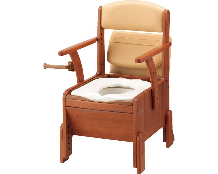 ★10/4-10/9 P最大16倍★【全国配送可】-家具調トイレ　コンパクト 533-670　標準便座 アロン化成　JAN 4970210835746 kt303028 取寄品 排泄関連 ポータブルトイレ 木製トイレ-【介護福祉用具】