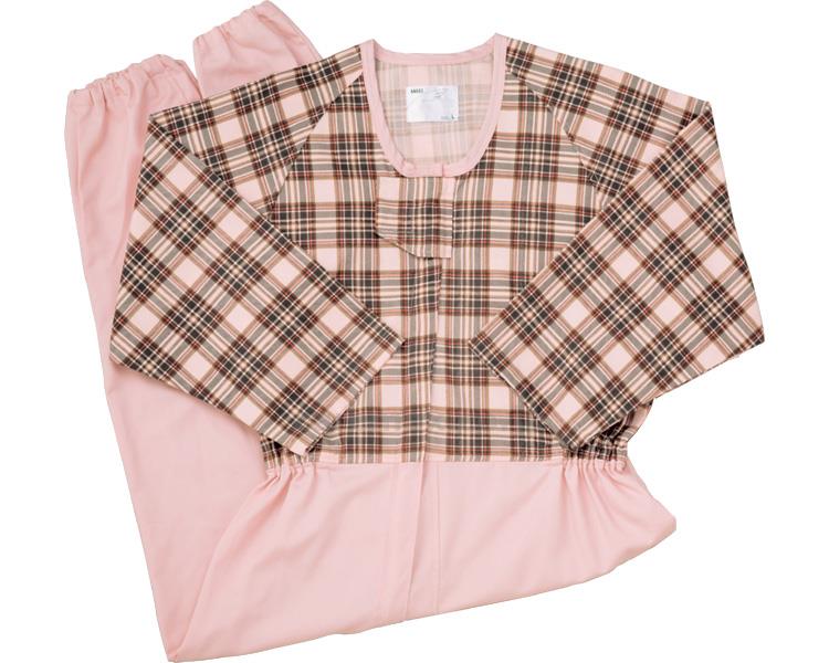 ★いまだけ！ポイント最大16倍★【全国配送可】-コンビネーション　フルオープン　ツイル 5738-TA　タータンピンク　S エンゼル　JAN 4975520676430 kt320716 取寄品 衣類 ねまき 介護ねまき-【介護福祉用具】