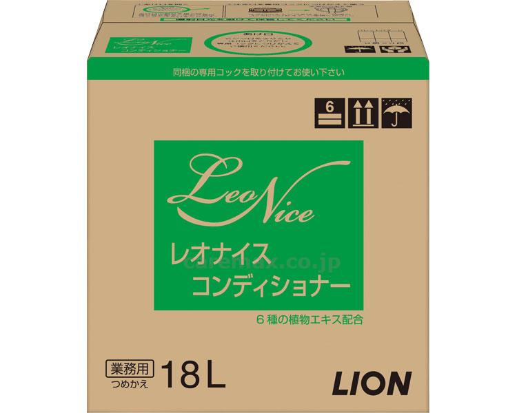★いまだけ！ポイント最大16倍★【全国配送可】-レオナイスコンディショナー 18L　グリーンフローラルの香り ライオンハイジーン　JAN 4903301200178 kt330026 取寄品 入浴関連 清拭剤 シャンプー・リンス-【介護福祉用具】