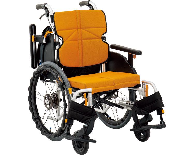 ★12/4-11 P最大27倍★【全国配送可】-ネクストコア・ミニモ自走用車いす　NEXT-50B 座幅40　♯F-1（オレンジ） 松永製作所　JAN kt332555 取寄品 歩行関連 車いす 自走式-【介護福祉用具】