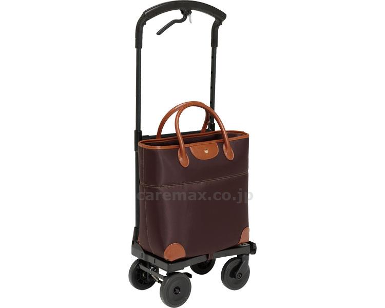 ★いまだけ！ポイント最大16倍★【全国配送可】-おとなりカート　ブレーキ付トートタイプ（右用） WCC04　ブラウン 幸和製作所　JAN 4938765007568 kt336672 取寄品 歩行関連 ショッピングカート ショッピングカート-【介護福祉用具】