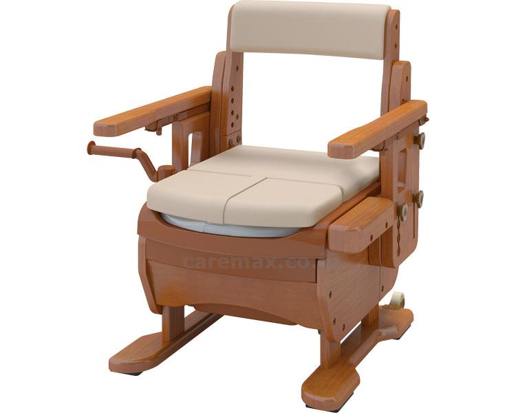 ★いまだけ！ポイント最大16倍★【全国配送可】-家具調トイレセレクトR　ハネアゲワイド 533-872　ソフト便座 アロン化成　JAN 4970210854167 kt337253 取寄品 排泄関連 ポータブルトイレ 木製トイレ-【介護福祉用具】