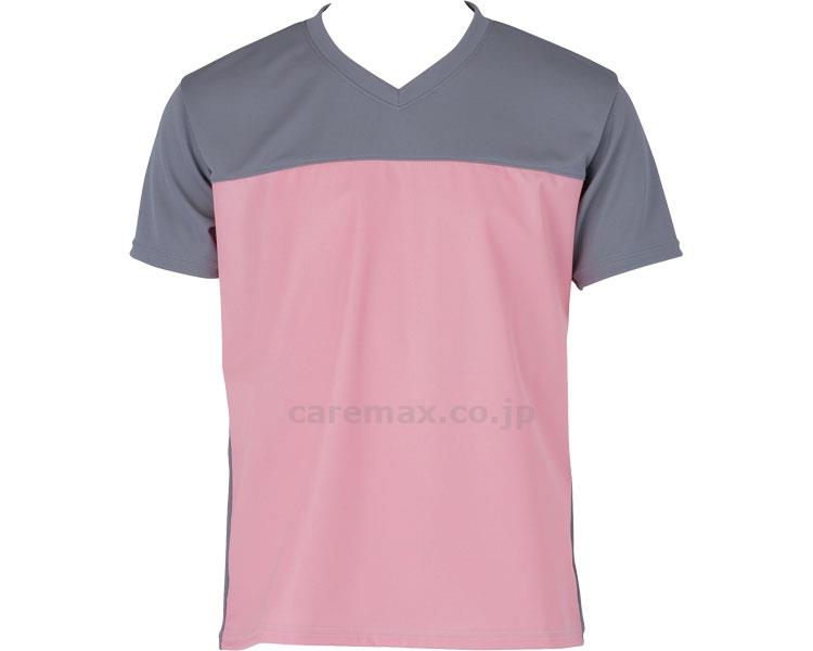 ★7/19-26 P最大27倍★【全国配送可】-入浴介護Tシャツ 403340 ピンク 4L フットマーク JAN 4549707066170 kt359211 取寄品 衣類 ユニフォーム トップ-【介護福祉用具】