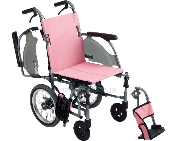 ★11/21-27 P最大27倍★【全国配送可】-カルッタ介助型　多機能　CRT-4 座幅40　ピンク（A-15） ミキ　JAN 4536697115872 kt372125 取寄品 歩行関連 車いす 介助式-【介護福祉用具】