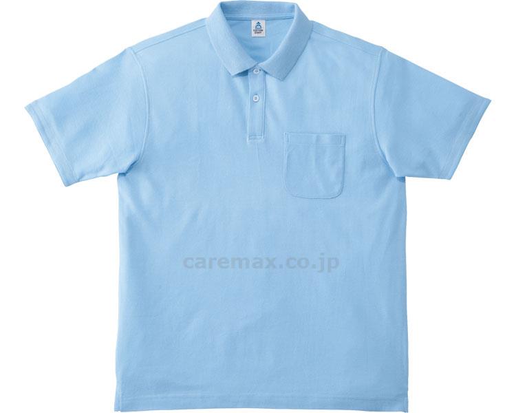 ★ポイント最大16倍★【全国配送可】-2WAYカラーポロシャツ MS3116-6　サックス　SS ボンマックス　JAN kt375414 取寄品 衣類 ユニフォーム トップ-【介護福祉用具】