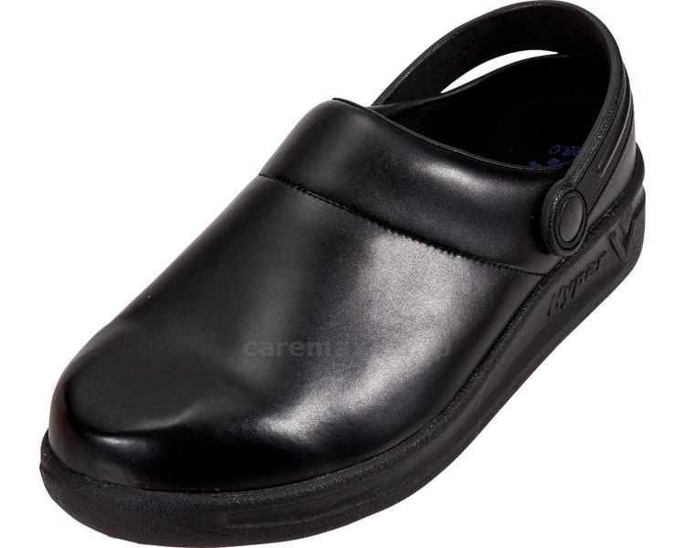 ★ポイント最大16倍★【全国配送可】-HyperV　#720　サボシューズ 黒　24.5cm 日進ゴム　JAN 4932807045211 kt421861 取寄品 歩行関連 シューズ 室内用-【介護福祉用具】