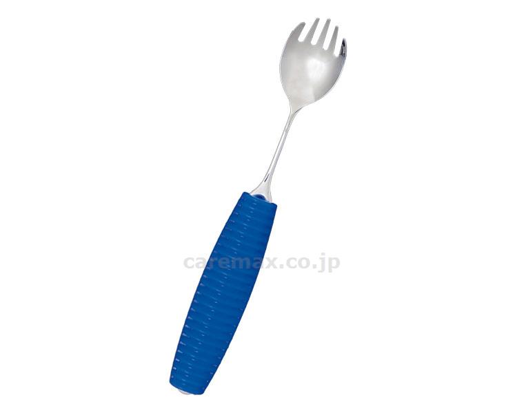 ★いまだけ！ポイント最大16倍★【全国配送可】-フレックスメタルスプーン　先割れ（兼用）小 FM-02B　ブルー 岡部洋食器製作所　JAN 4545101103893 kt425676 取寄品 食事関連 箸・スプーン・フォーク その他(箸・スプーン・フォーク)-【介護福祉用具】