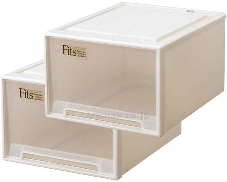 ★11/4-11/11 P最大26倍★【全国配送可】-フィッツケース クローゼット　2個1組 ワイドL-53　カプチーノ 天馬　JAN 4904746118738 kt446355 取寄品 医療・施設 施設用家具 チェスト・シェルフ-【介護福祉用具】