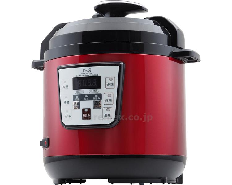 ★11/4-11/11 P最大26倍★【全国配送可】-D&S電気圧力鍋2.5L STL-EC30R　レッド 佐藤商事　JAN 4905689454150 kt456382 取寄品 食事関連 調理器類 調理器類-【介護福祉用具】