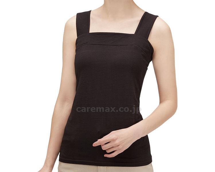 ★いまだけ！ポイント最大16倍★【全国配送可】-綿100％チラ見え防止タンクトップ チャコール　L セルヴァン　JAN 4985697251361 kt467366 取寄品 衣類 インナー 下着(上半身)-【介護福祉用具】