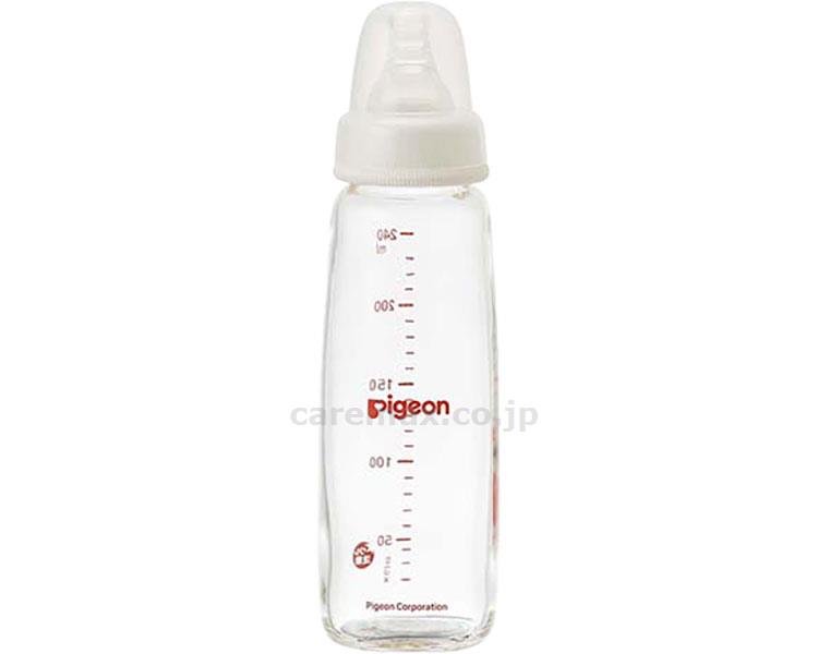 ★7/4-11 P最大27倍★【全国配送可】-スリムタイプ哺乳ビン　耐熱ガラス製 1003686　240mL ピジョン　JAN 4902508003636 kt475067 取寄品 ベビー用品 ベビー用品-【介護福祉用具】