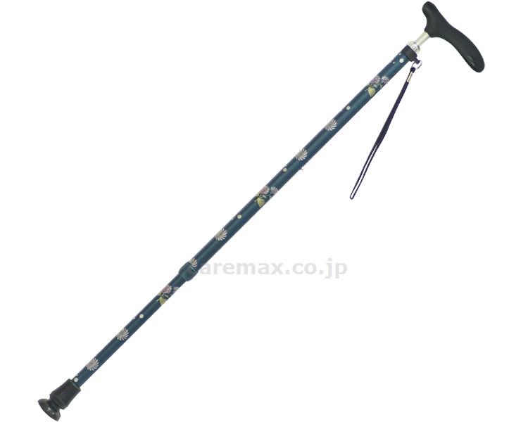 ★いまだけ！ポイント最大16倍★【全国配送可】-介援隊　伸縮和柄杖I　抗菌グリップ CMS-11　緑 介援隊　JAN 4945528802025 kt477818 取寄品 歩行関連 杖 伸縮杖-【介護福祉用具】