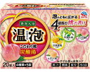 【病院専用商品】 ● 温泡　こだわり桃　炭酸湯 45g×20錠　桃の香り●メーカー名 アース製薬●商品説明 ・古くから日本人に親しまれてきた「桃」。桃にこだわり、4種類の香りを詰め合わせた炭酸タイプの入浴剤です。・温泉成分（炭酸ナトリウム、硫酸ナトリウム）と炭酸ガスが温浴効果を高め、血行を促進し、肩こり・腰痛・冷え症に効果があり、1日の疲れをやわらげます。・湯上がり後もポカポカ感が持続します。・【葛根＆生姜成分配合（保湿成分）】清水白桃香り成分配合：香料中に、岡山県の「清水白桃」の香りを分析し、再現した香り成分を配合しています。「清水白桃」は、白く透き通った美しい姿を持ち、たっぷりの果汁と甘みのある桃として知られています。※本品と他の入浴剤は併用しないでください。それぞれの性能が弱まることがあります。※皮膚あるいは体質に異常がある場合は、医師または薬剤師に相談の上使用してください。※使用中や使用後、皮膚に発疹、発赤、かゆみ、刺激感などの異常が現れた場合、使用を中止し医師または薬剤師に相談してください。特にアレルギー体質の人や、薬などで発疹などの過敏症状を経験したことがある人は十分注意して使用してください。●商品仕様 ●原材料／炭酸水素Na、乾燥硫酸Na、炭酸Na、コハク酸、デキストリン、PEG6000、ケイ酸Ca、カッコンエキス、ショウキョウエキス、エタノール、BG、流動パラフィン、香料、（+/-）青1、黄202（1）、橙205、赤102●成分／炭酸水素Na、乾燥硫酸Na、炭酸Na、コハク酸、デキストリン、PEG6000、ケイ酸Ca、カッコンエキス、ショウキョウエキス、エタノール、BG、流動パラフィン、香料、（+/-）青1、黄202（1）、橙205、赤102●機能／疲労回復、あせも、しっしん、にきび、ひび、あかぎれ、しもやけ、荒れ性、うちみ、くじき、肩のこり、神経痛、リウマチ、腰痛、冷え症、痔、産前産後の冷え症●生産国／日本●12●JAN 4901080558510● 入浴関連　入浴剤 介護　病院　クリニック　診療所　グループホーム　訪問看護　訪問介助　介助　居宅　施設　福祉　インボイス対応　適格請求書 ★お見積りはこちらから★★月島堂はインボイス対応済！インボイスのご請求書、領収書をご発行可能です。★業界最安値に挑戦！専門店ならではの納得価格。★創業25年の信頼と実績！★多くのお客様に選ばれ、累積受注件数35000件突破！★月島堂は90％以上のお客様にご納得いただいております。★お気軽にお見積もりご依頼下さい★お見積りはこちらから★