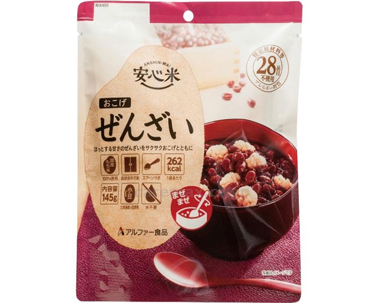 ★6/4-11 P最大26倍★【全国配送可】-安心米おこげ　ぜんざい / 145g（30） アルファー食品　JAN 4970941518635 kt484365 取寄品 その他 リスクマネジメント 非常食-【介護福祉用具】