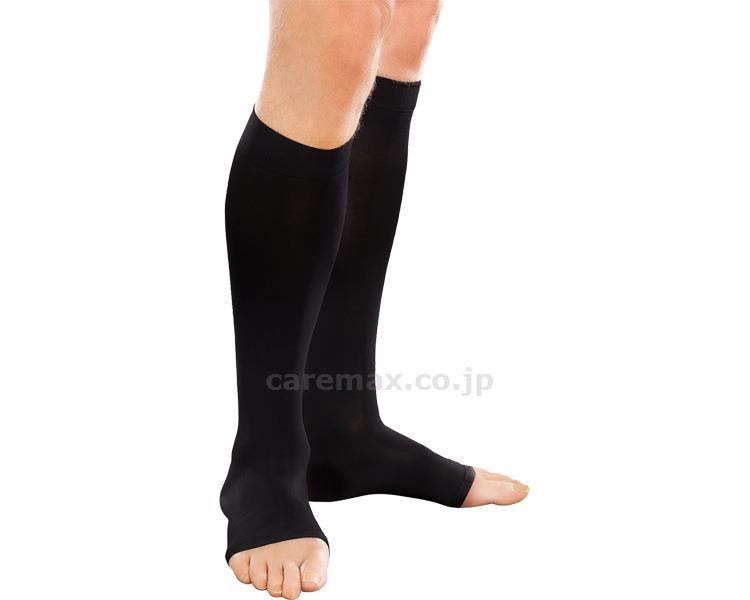 ★1/24-29 P最大27倍★【全国配送可】-セラファームEASEオペイクハイソックスつま先無 51025　ブラック　M ソルブ　JAN 4560314850631 kt392578 取寄品 衣類 ソックス 着圧ソックス-【介護福祉用具】