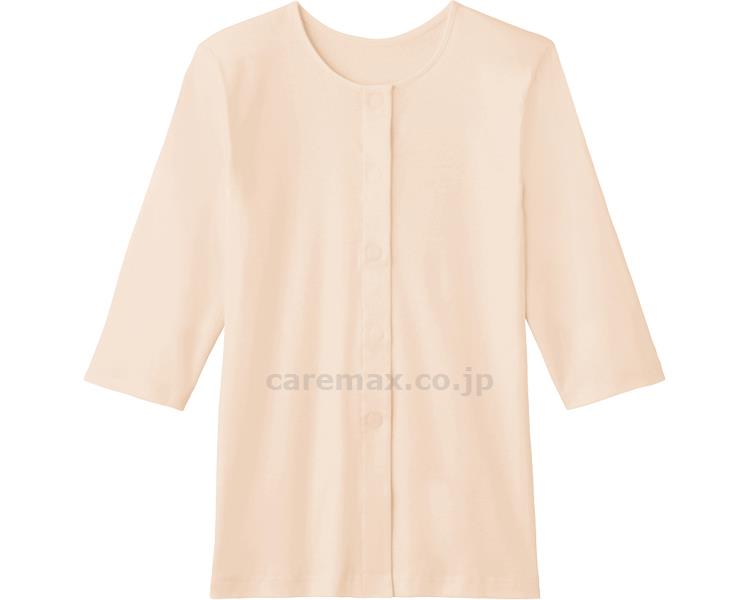 ★12/4-11 P最大27倍★【全国配送可】-7分袖ワンタッチインナー　婦人用 HW4034　L　カームベージュ 　JAN 4973077934973 kt498844 取寄品 衣類 インナー 下着(上半身)-【介護福祉用具】