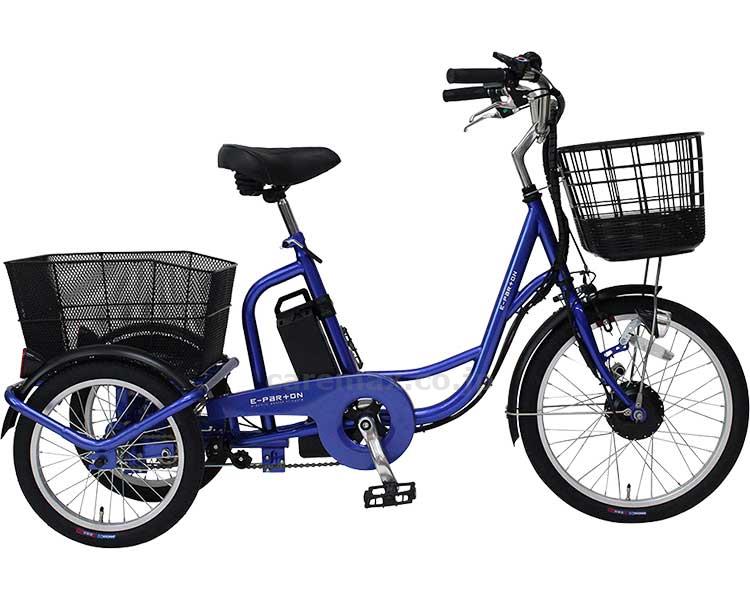 ★いまだけ！ポイント最大16倍★【全国配送可】-E-PARTON　電動アシスト三輪自転車SB BEPN20SB　サファイアブルー 　JAN 4573197772730 kt499225 取寄品 歩行関連 自転車 電動式自転車-【介護福祉用具】