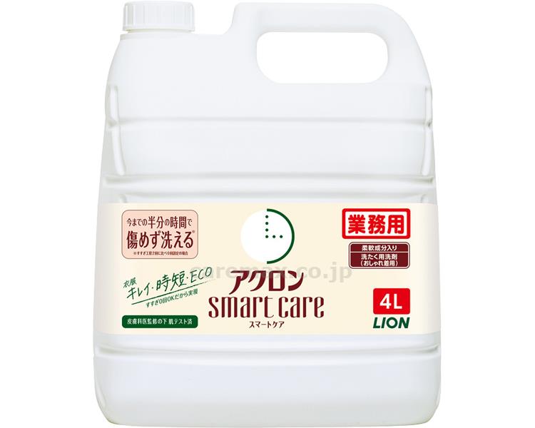 ★3/4-11 P最大26倍★【全国配送可】-業務用アクロンスマートケア 4L　グリーンシトラスの香り 　JAN 4903301358961 kt503165 取寄品 住環境用品 消耗品 洗剤-【介護福祉用具】のサムネイル