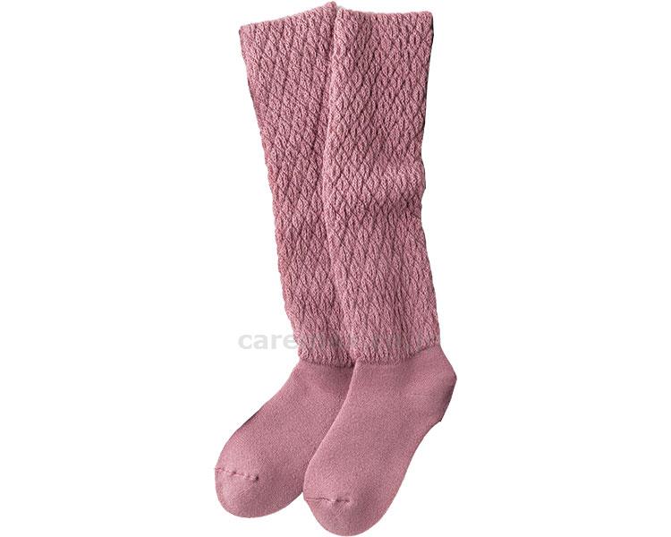 ★11/4-11/11 P最大26倍★【全国配送可】-ふわふわぽかぽか快適 ローズピンク　M 　JAN 4995312124161 kt492337 取寄品 衣類 ソックス 防寒靴下-【介護福祉用具】