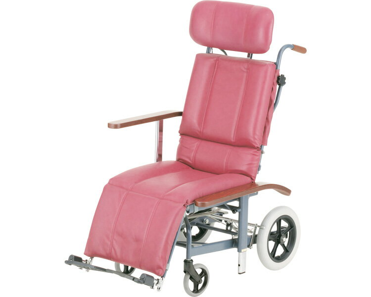 ★ポイント最大16倍★【全国配送可】-スチールフルリクライニング式介助車いす NHR-12 日進医療器　JAN kt206107 取寄品 歩行関連 車いす リクライニング-【介護福祉用具】