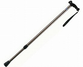 ★ポイント最大16倍★【全国配送可】-プッシュボタン型アルミケイン KS-20R　ブロンズ クリスタル産業　J..