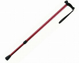 ★ポイント最大16倍★【全国配送可】-プッシュボタン型アルミケイン KS-23R　レッド クリスタル産業　JAN..