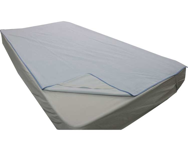 ★ポイント最大16倍★【全国配送可】-真心倶楽部タオル防水シーツ　100×200cm C-1130　ベージュ　四方ゴ..