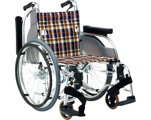 ★ポイント最大16倍★【全国配送可】-アルミ自走車いす