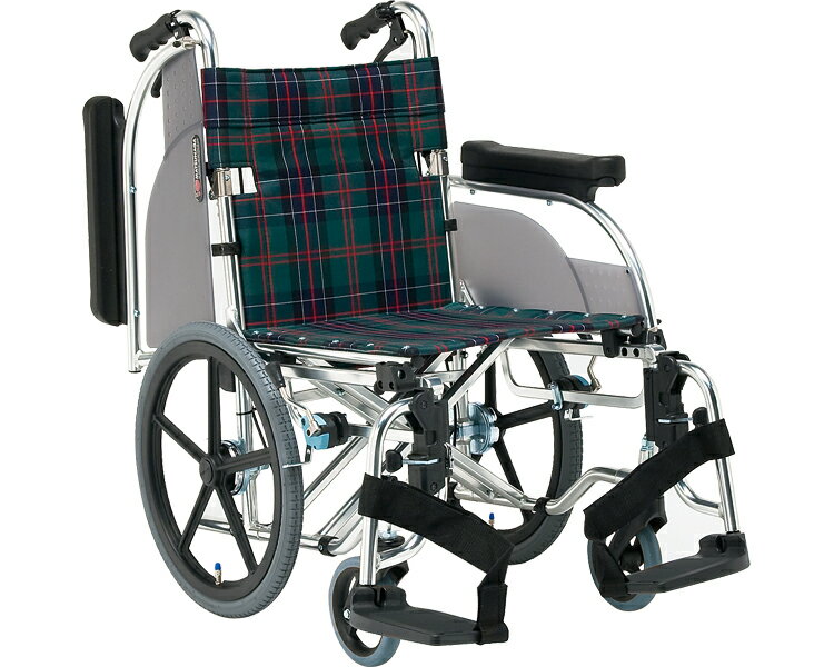 ★ポイント最大16倍★【全国配送可】-アルミ介助車いす　AR-601 座幅42　S-2 松永製作所　JAN 4530147000497 kt221507 取寄品 歩行関連 車いす 介助式-【介護福祉用具】