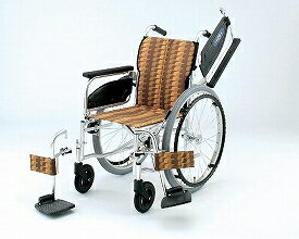 ★ポイント最大16倍★【全国配送可】-アルミ自走車いす　NA-426W 座幅38　PM-Y1 日進医療器　JAN kt222459 取寄品 歩行関連 車いす 自走式-【介護福祉用具】