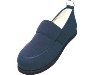 ★8/4-11 P最大27倍★【全国配送可】-マイハート3/片足 ネイビー 24.5cm ニチマン　JAN 4937205830902 kt231092 取寄品 歩行関連 シューズ 両用　片足-【介護福祉用具】