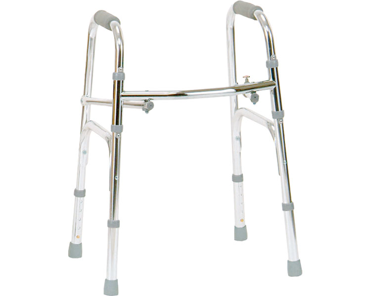 ★ポイント最大16倍★【全国配送可】-スモール固定型歩行器 MRB-02041 シルバー ミキ JAN 4536697101141 kt238552 取寄品 歩行関連 歩行車・歩行器 歩行器(キャスターなし)-【介護福祉用具】