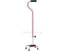 ★ポイント最大16倍★【全国配送可】-四脚杖 スモールベース(小) TY142DS-PK ピンク 日進医療器 JAN 4519856006440 kt24202...