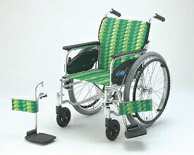 ★ポイント最大16倍★【全国配送可】-アルミ自走車いす　NA-406FO 座幅40　PM-Y3 日進医療器　JAN kt246943 取寄品 歩行関連 車いす 自走式-【介護福祉用具】