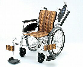 ★ポイント最大16倍★【全国配送可】-アルミ自走車いす