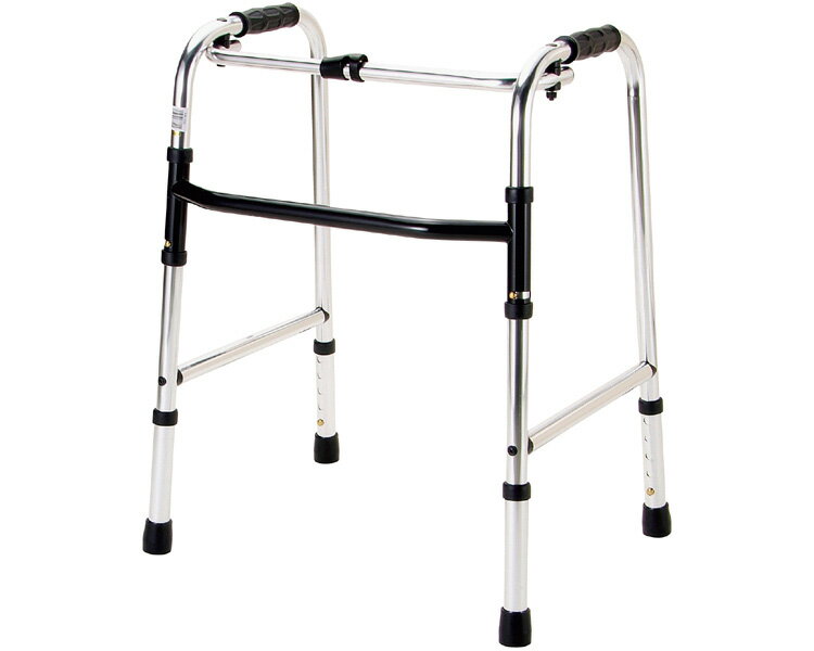 ★ポイント最大16倍★【全国配送可】-歩行器 標準タイプ 固定型 HK-100 マキテック JAN 4968501886904 kt265225 取寄品 歩行関連 歩行車・歩行器 歩行器(キャスターなし)-【介護福祉用具】