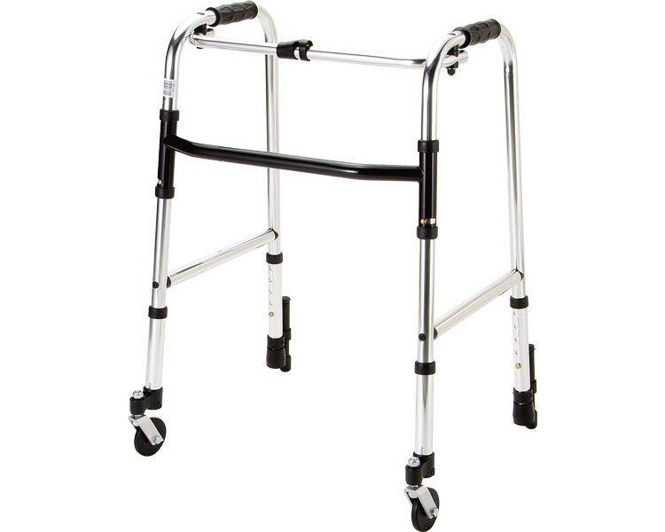 ★ポイント最大16倍★【全国配送可】-歩行器固定型 前輪自在キャスター付 HK-120 マキテック JAN 4968501887307 kt270545 取寄品 歩行関連 歩行車・歩行器 歩行器(キャスター付き)-【介護福祉用具】