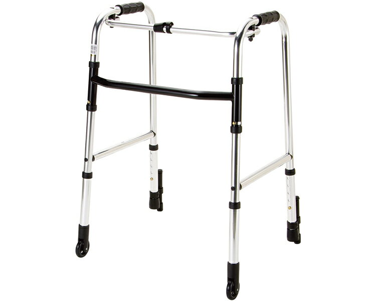 ★ポイント最大16倍★【全国配送可】-歩行器固定型 前輪固定キャスター付 HK-110 マキテック JAN 4968501887208 kt270547 取寄品 歩行関連 歩行車・歩行器 歩行器(キャスター付き)-【介護福祉用具】