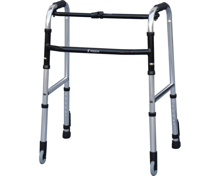 ★ポイント最大16倍★【全国配送可】-フレームウォーカー固定型Cモデル WF-5968WE3G シンエンス JAN kt271410 取寄品 歩行関連 歩行車・歩行器 歩行器(キャスターなし)-【介護福祉用具】