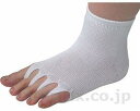 ★ポイント最大16倍★【全国配送可】-指ヌキ健康ソックス M ホワイト 23〜25cm ユニロック JAN 4514571000780 kt287968 取寄品...