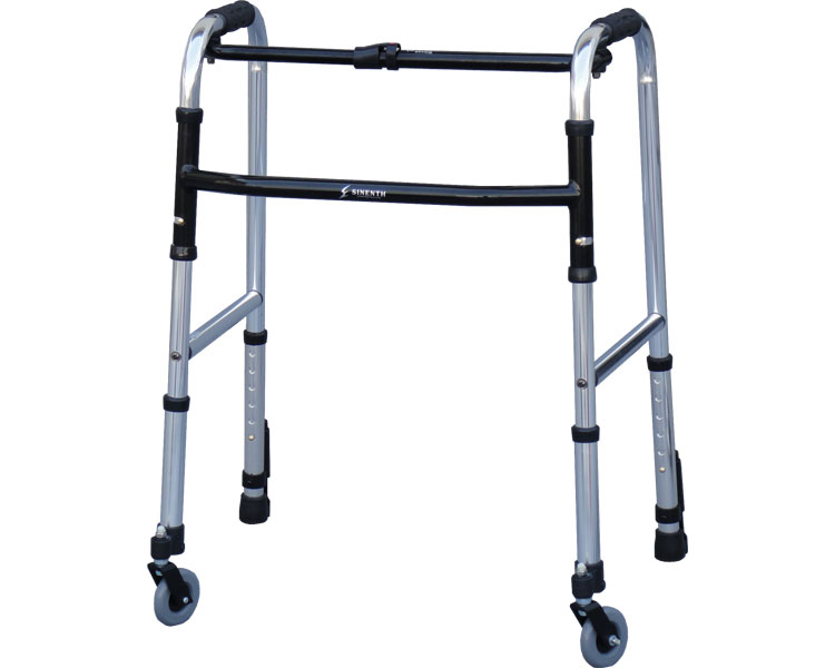 ★ポイント最大16倍★【全国配送可】-フレームウォーカー固定型Cモデル WF-5968SW3G シンエンス JAN kt307165 取寄品 歩行関連 歩行車・歩行器 歩行器(キャスターなし)-【介護福祉用具】